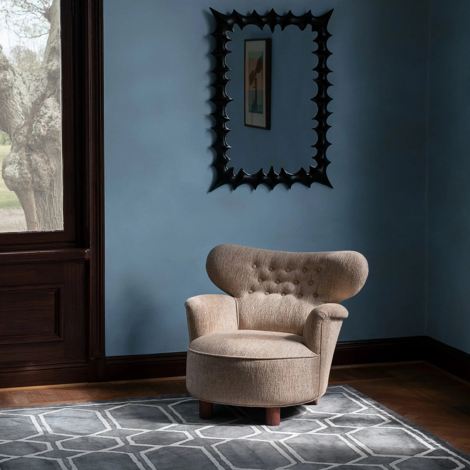 Brutalist mirror - Small - Dusty Deco