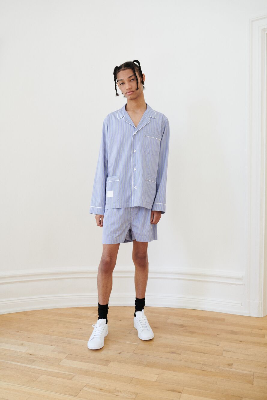 Magniberg - Sugar Shirt - Fine Blue Stripe