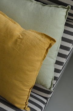 Linenpude 45x45 - Mustard