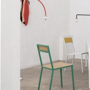 Muller van Severen - Alu Chair Oak/Green- Valerie Objects