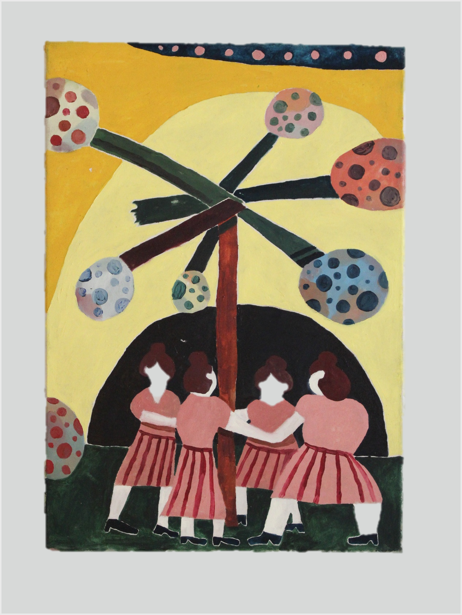 Peter Larsen  - Maleri - A ritual of some sort