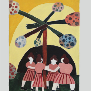 Peter Larsen  - Maleri - A ritual of some sort