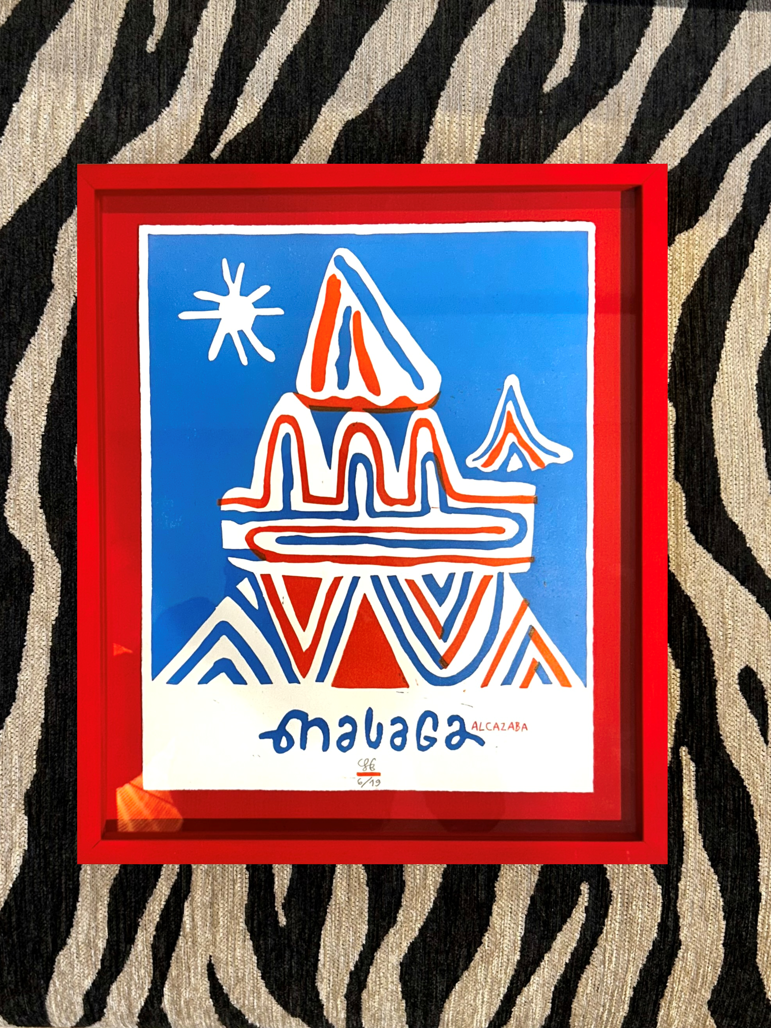 Litografisk tryk - Alcazaba - Søren Behncke