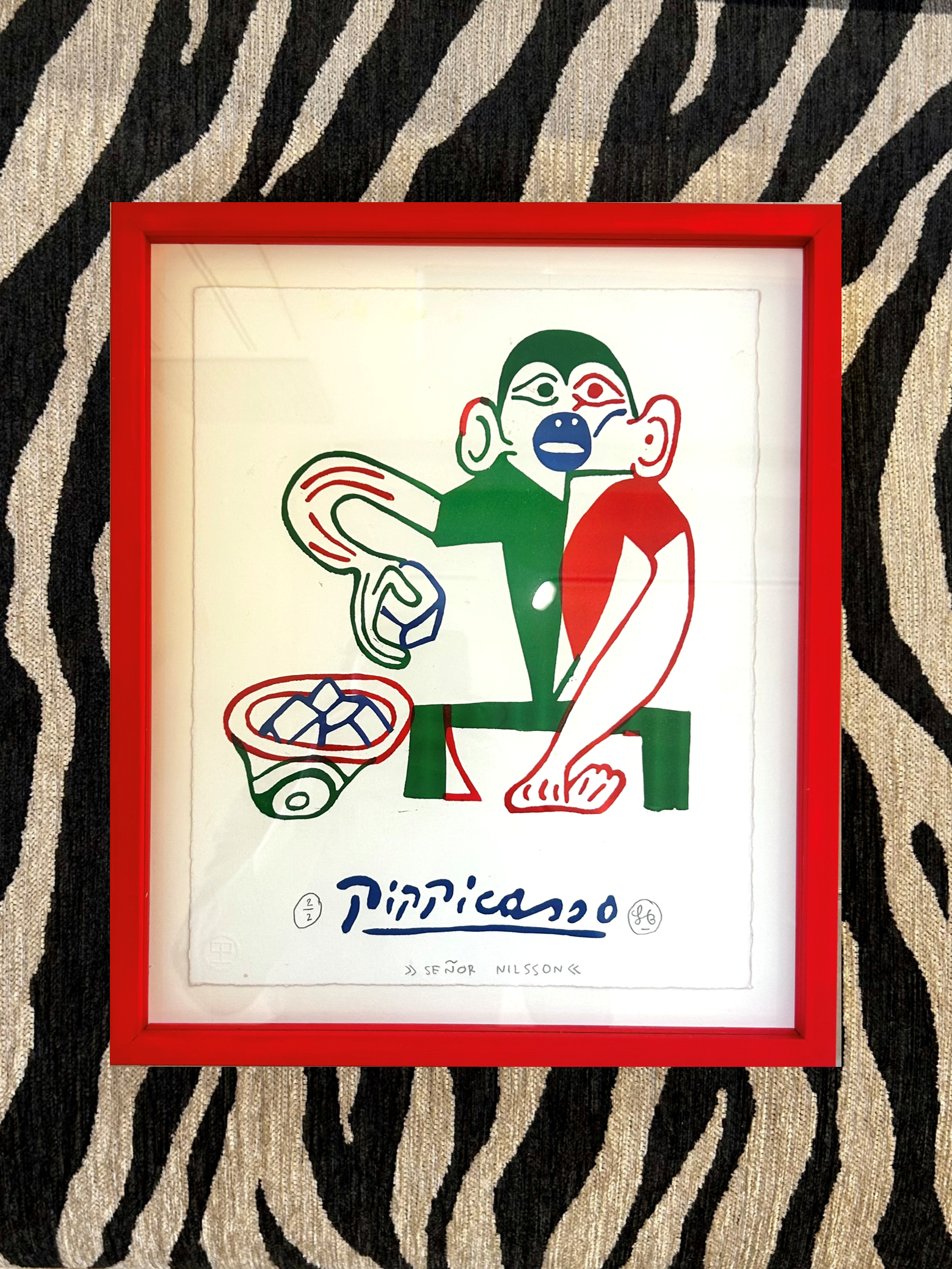 Litografisk tryk - Pippicasso - Søren Behncke