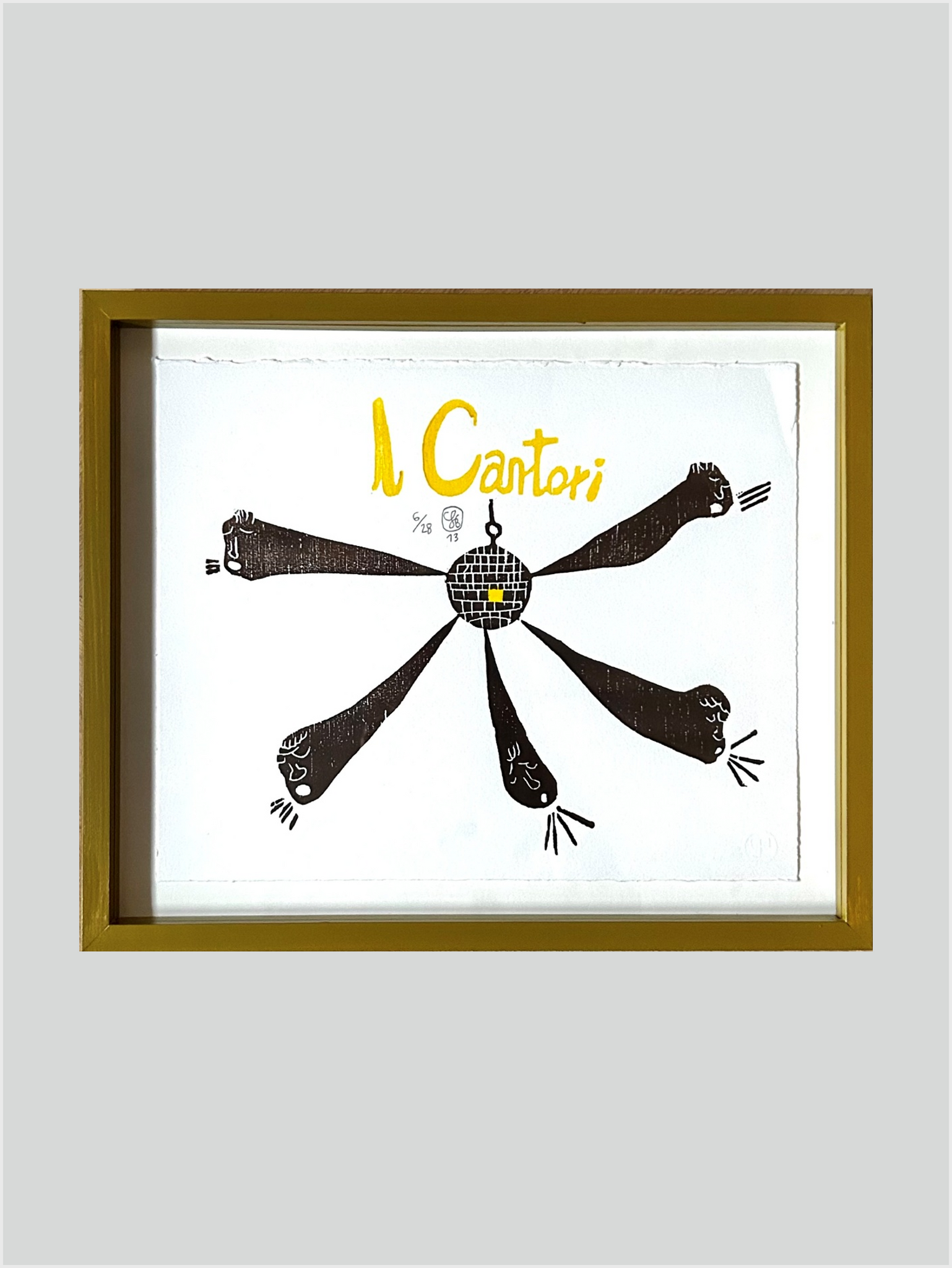 Litografisk tryk - Il Cantori - Søren Behncke