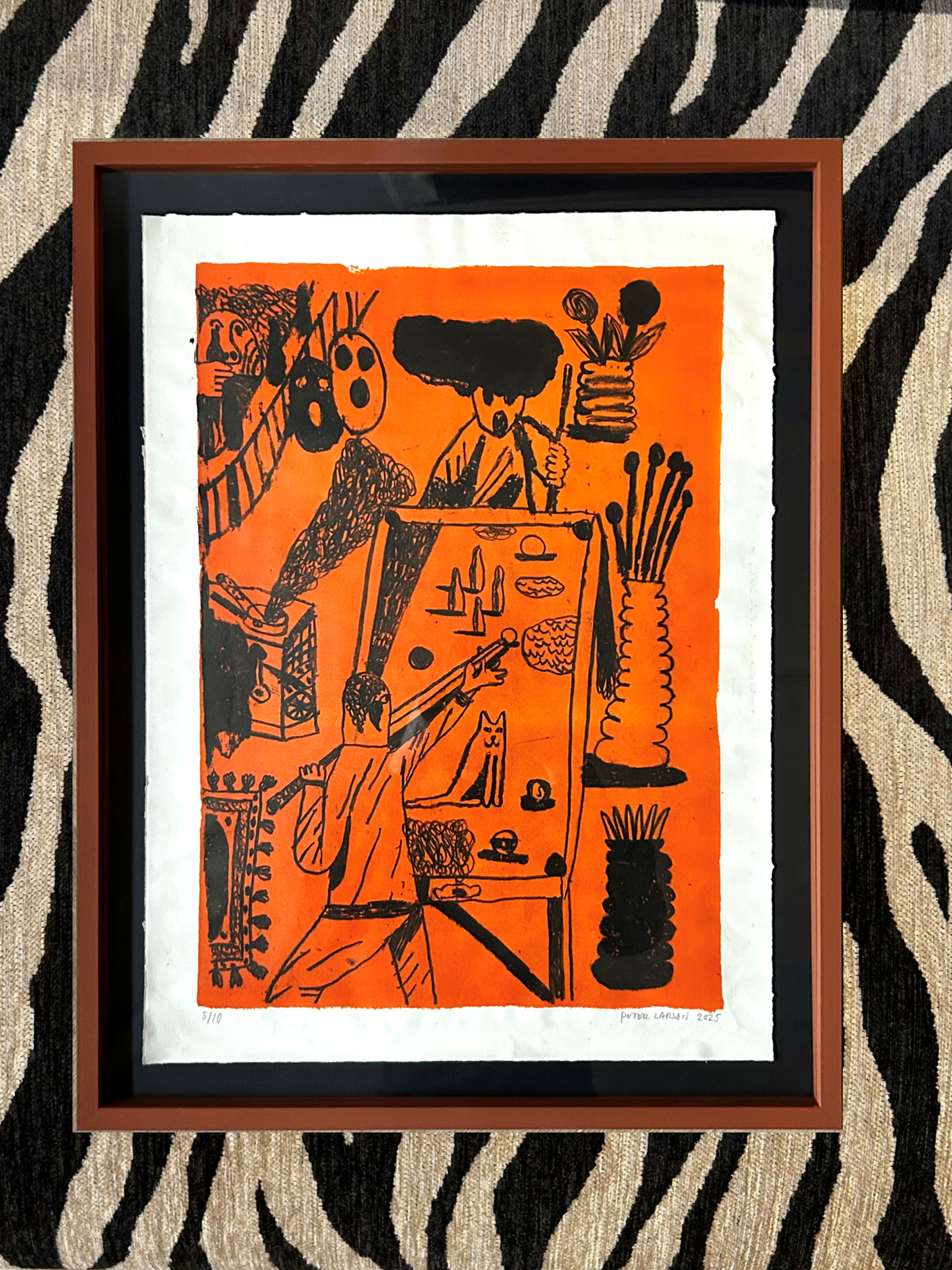 Litografisk tryk - Peter Larsen