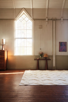 Chess Rya Rug - White - Dusty Deco