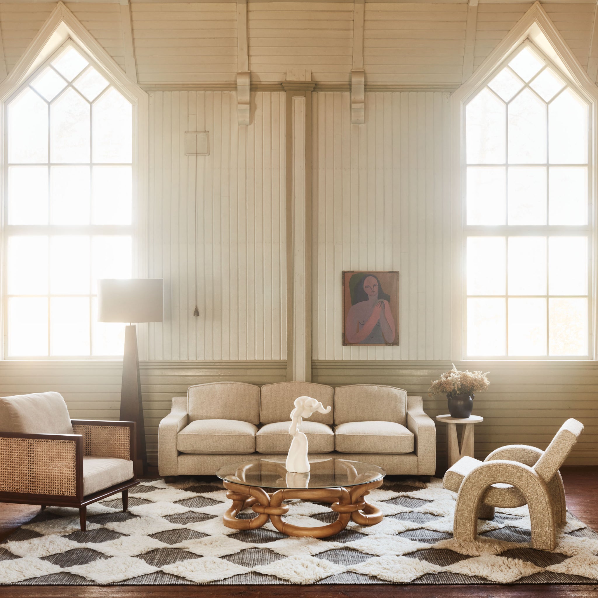 Chess Rya Rug - Grey - Dusty Deco