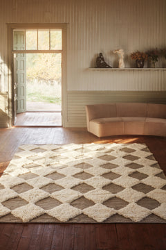 Chess Rya Rug - Grey - Dusty Deco