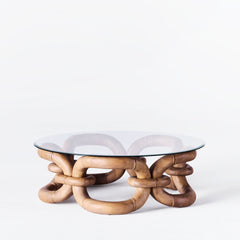 Bamboo Bracelet Sofa Table - Dusty Deco