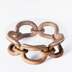 Bamboo Bracelet Sofa Table - Dusty Deco