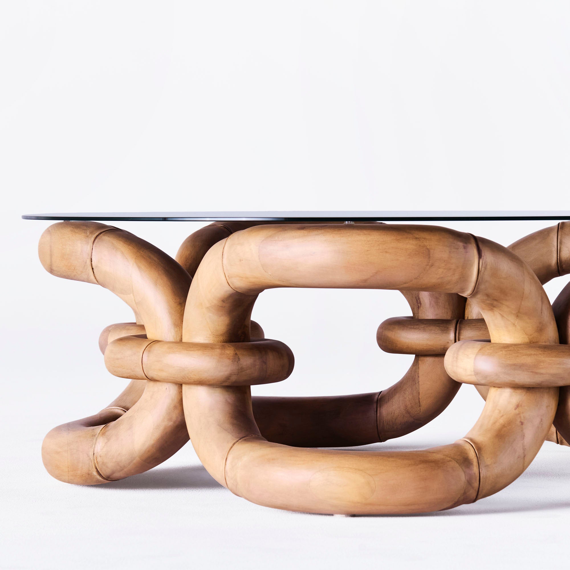 Bamboo Bracelet Sofa Table - Dusty Deco