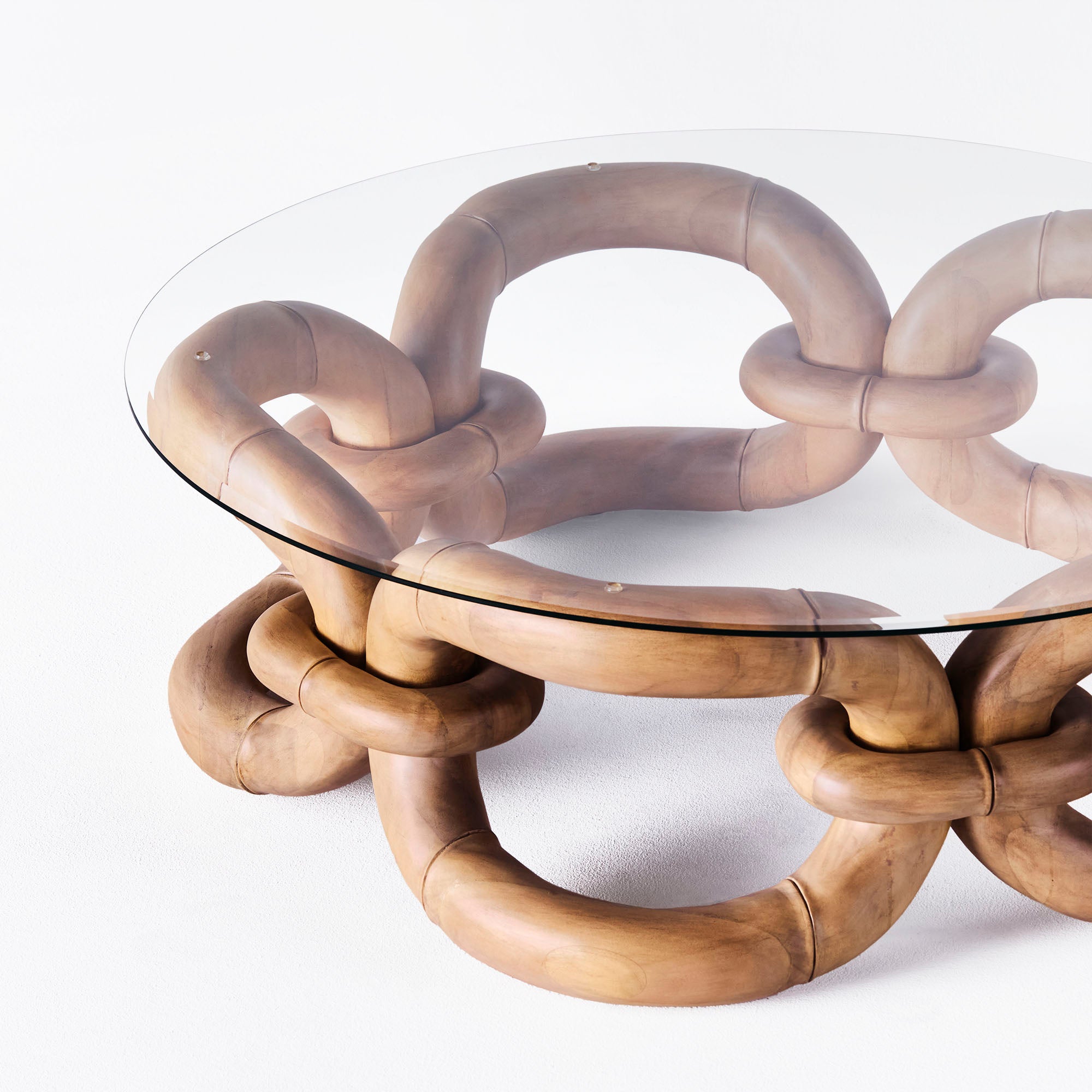 Bamboo Bracelet Sofa Table - Dusty Deco