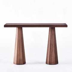 Hexagon Console Table - Stained Ash - Dusty Deco