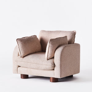 Miles Armchair - Boucle Beiget - Dusty Deco