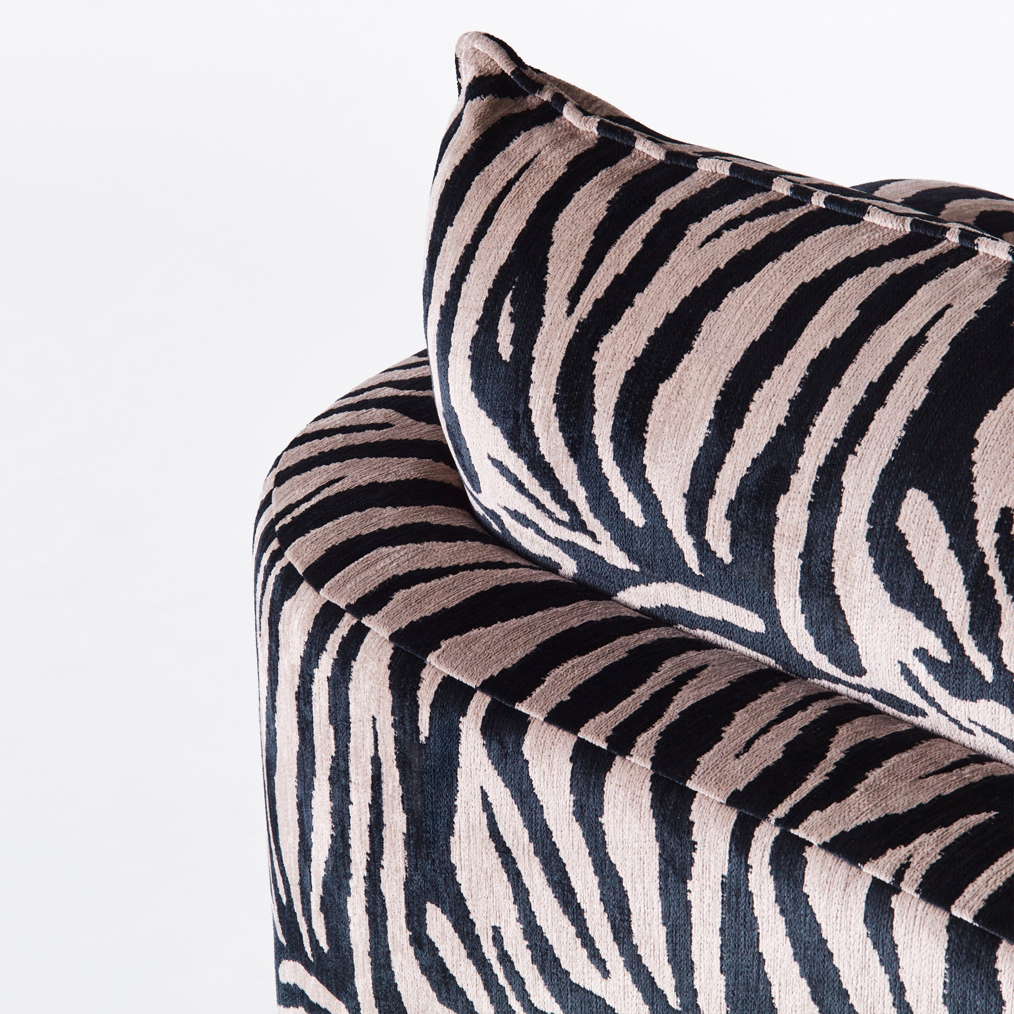 Miles Loveseat - Zebra - Dusty Deco