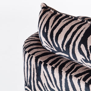Miles Loveseat - Zebra - Dusty Deco