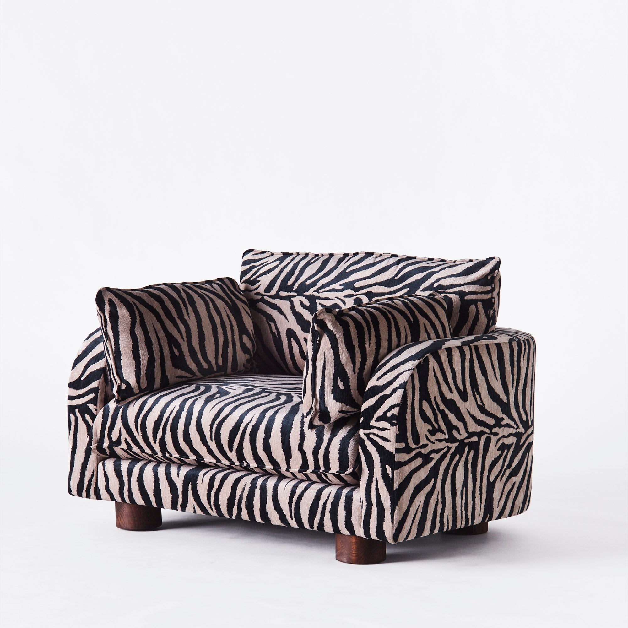 Miles Loveseat - Zebra - Dusty Deco