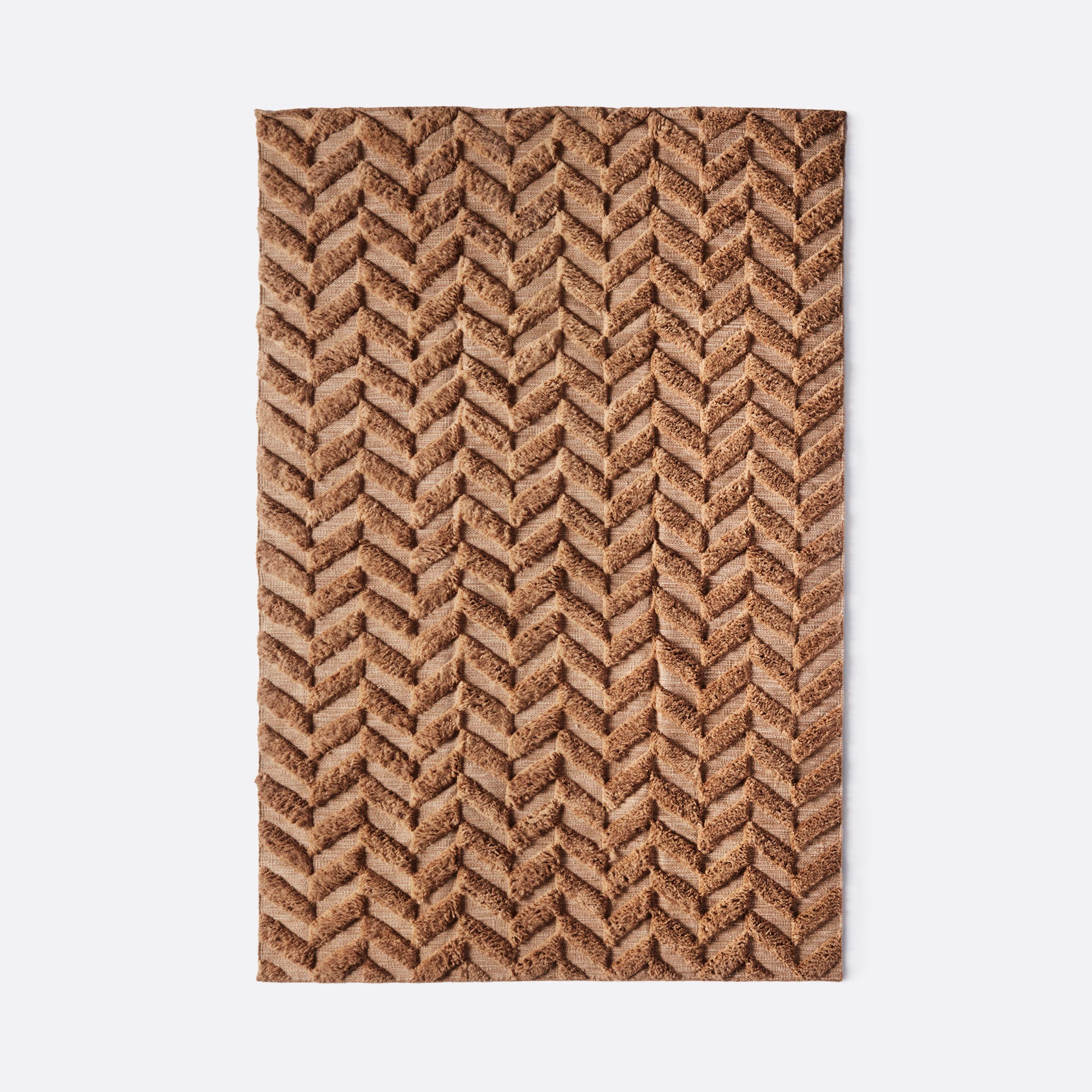 Herringbone Rug - Brown - Dusty Deco