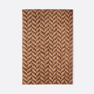 Herringbone Rug - Brown - Dusty Deco