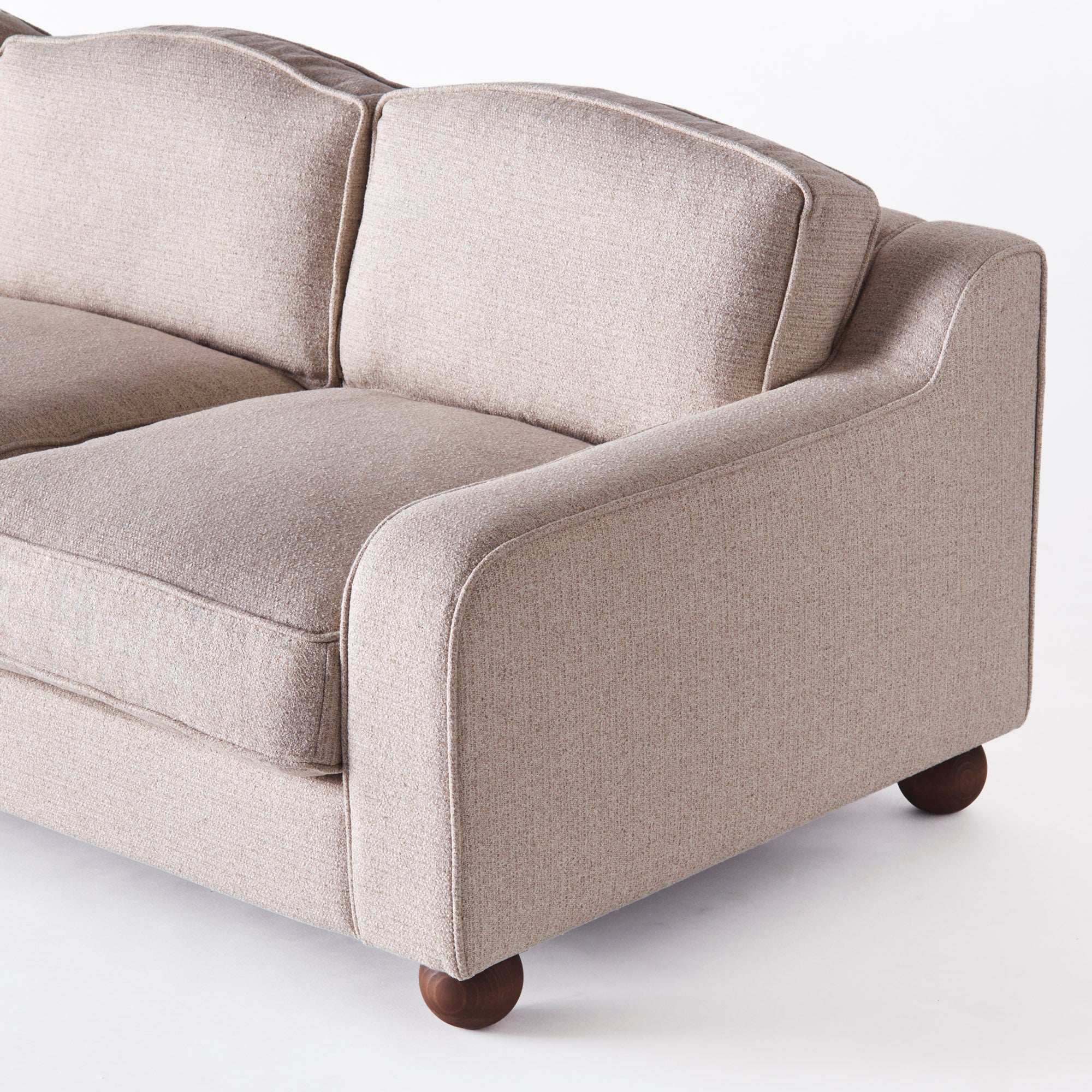 Lola Sofa - Woven Sand - Dusty Deco