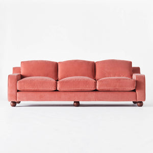 Lola Sofa - Velvet Vintage Pink - Dusty Deco