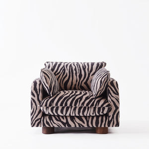 Miles Armchair - Zebra - Dusty Deco
