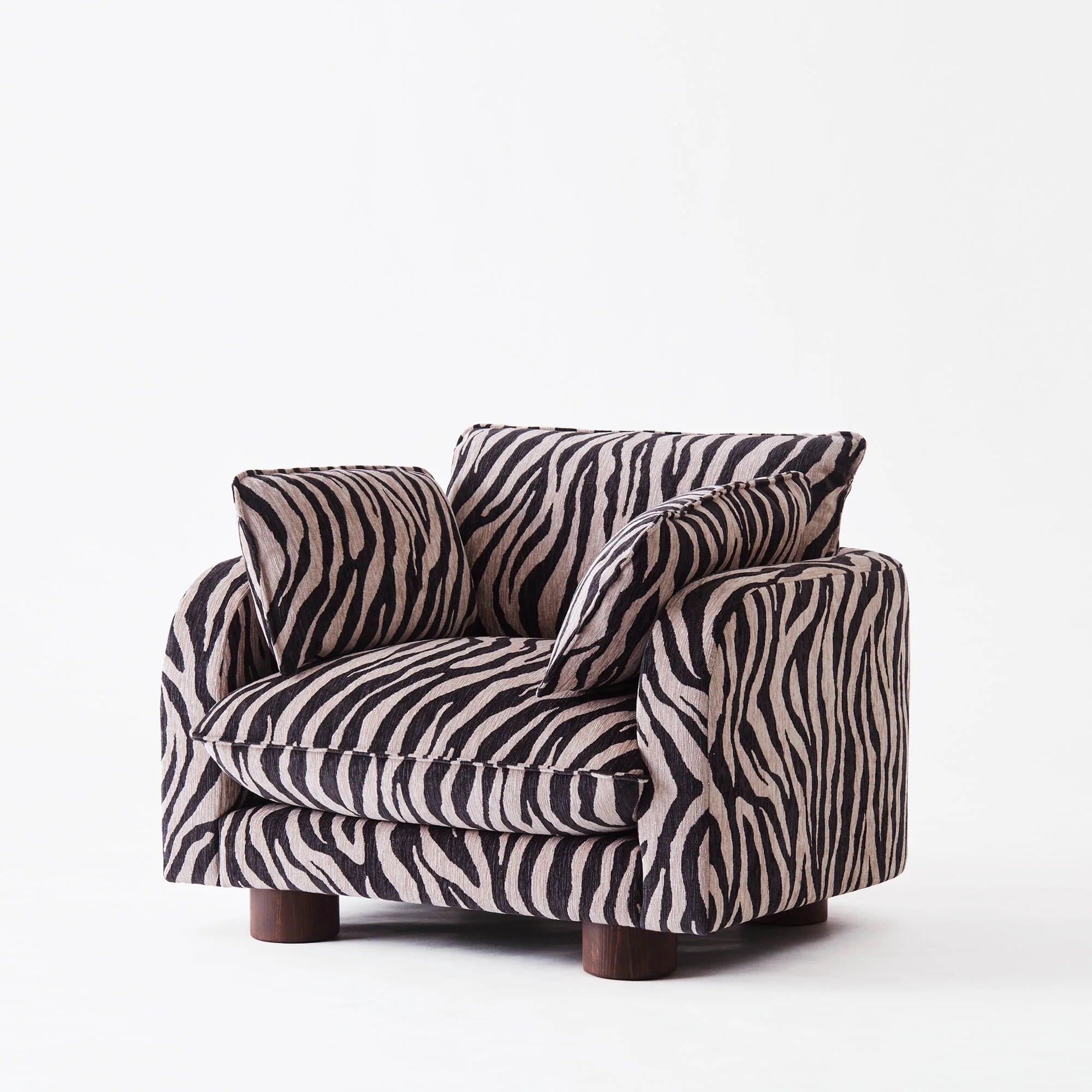 Miles Armchair - Zebra - Dusty Deco