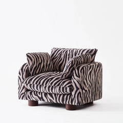 Miles Armchair - Zebra - Dusty Deco
