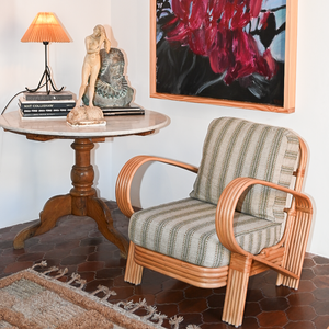 Bamboo Lounge Chair - Green - Dusty Deco