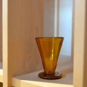 Water glass - France - Yellow