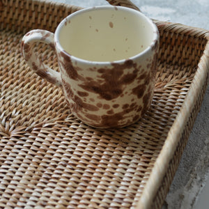 Splatter Cup with handle - Brown