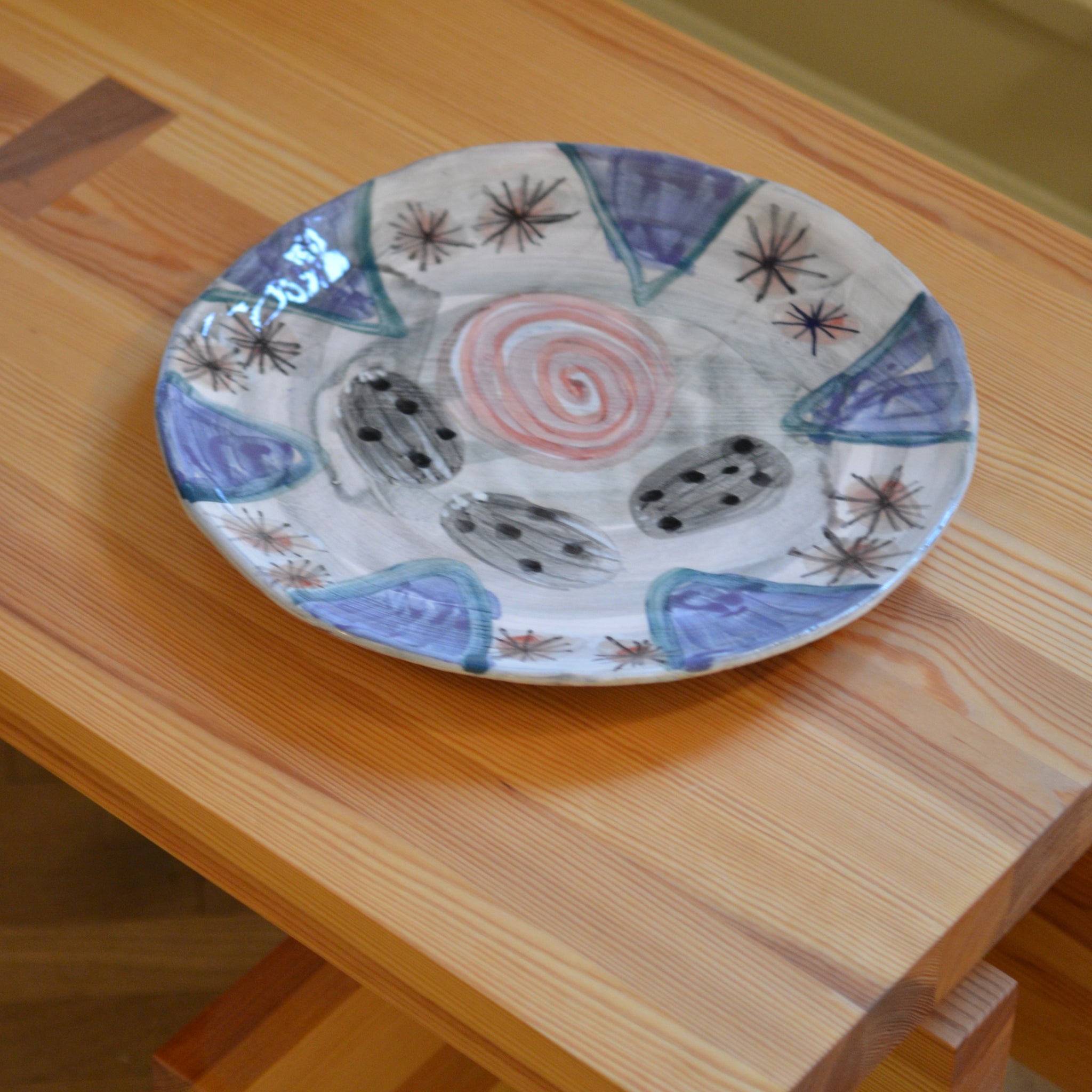 Handmade small plate - 94 - Unique ceramics