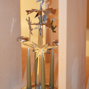 Paraffin Stagelys (12,5 cm) - Olive Grøn  - 20 stk.