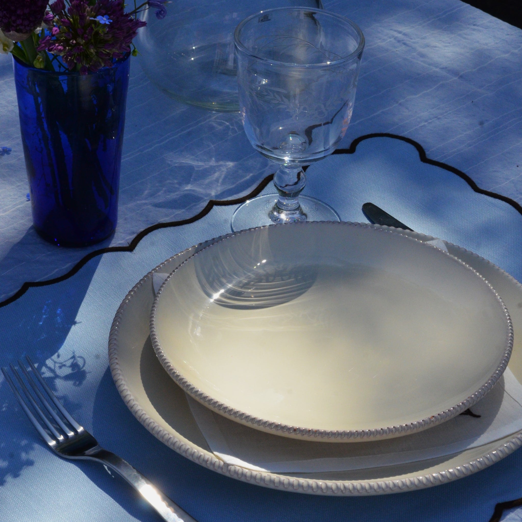 Fasano dinner plate (Ø25) - Polignano a Mare - Unique Ceramics