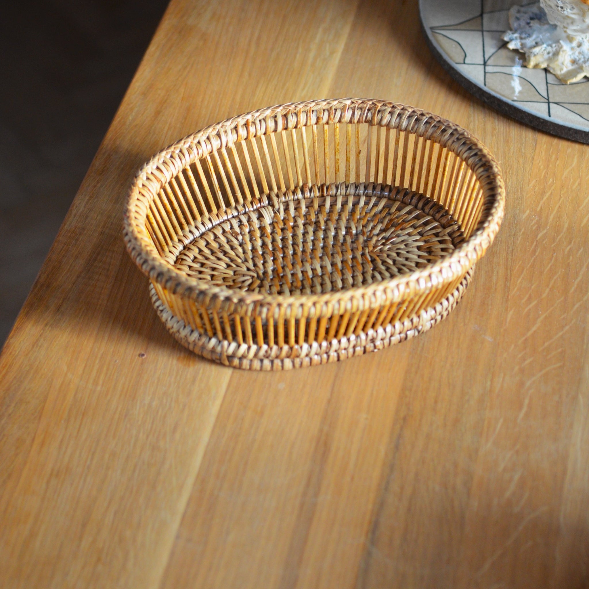 Oval tray - Rattan