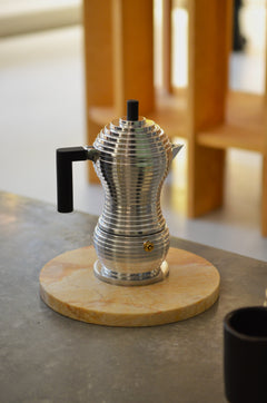 Espresso pot - Pulcina - Induction Red 3 cups - Alessi