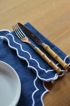 Chiarastella Cattana - Napkin - Greta - Garda Blue