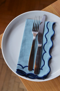 Chiarastella Cattana - Napkin - Greta - Garda Blue