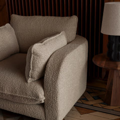 Miles Armchair - Boucle Beiget - Dusty Deco
