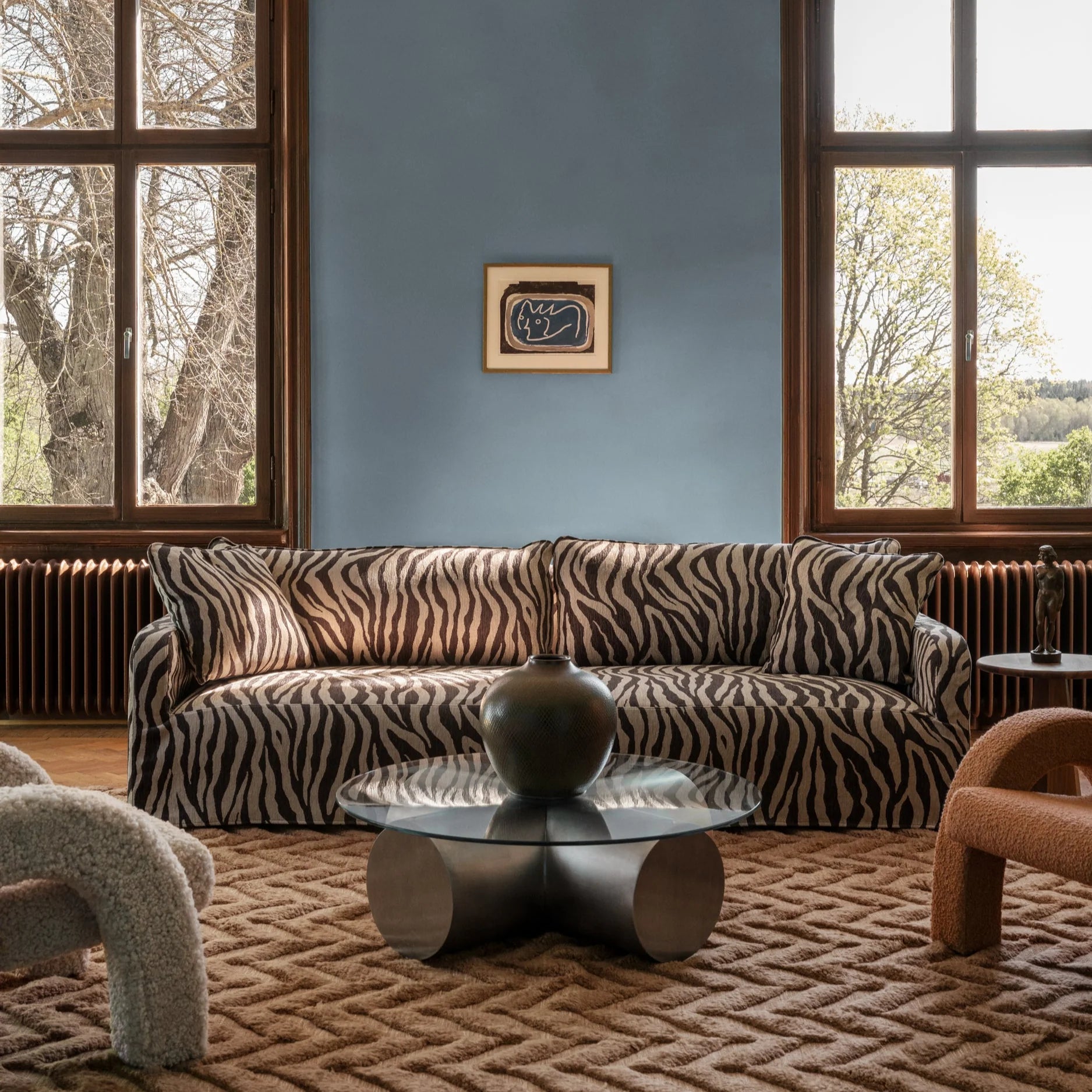 Dolores Sofa - Zebra - Dusty Deco