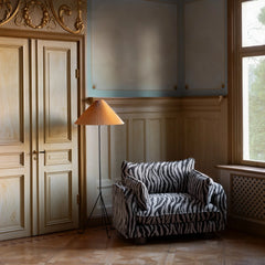 Miles Loveseat - Zebra - Dusty Deco