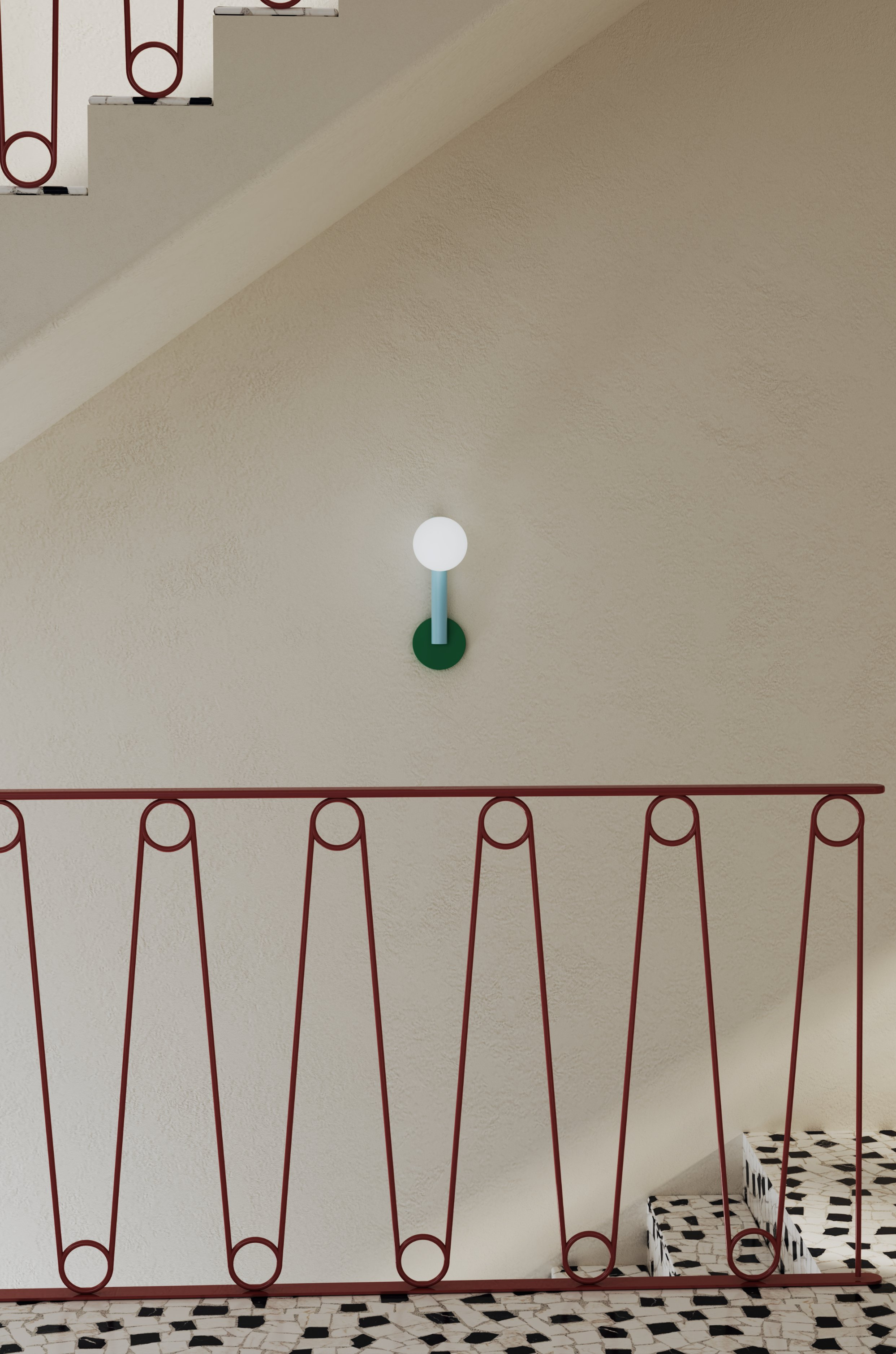 Atelier Areti - Tube with globes and cones