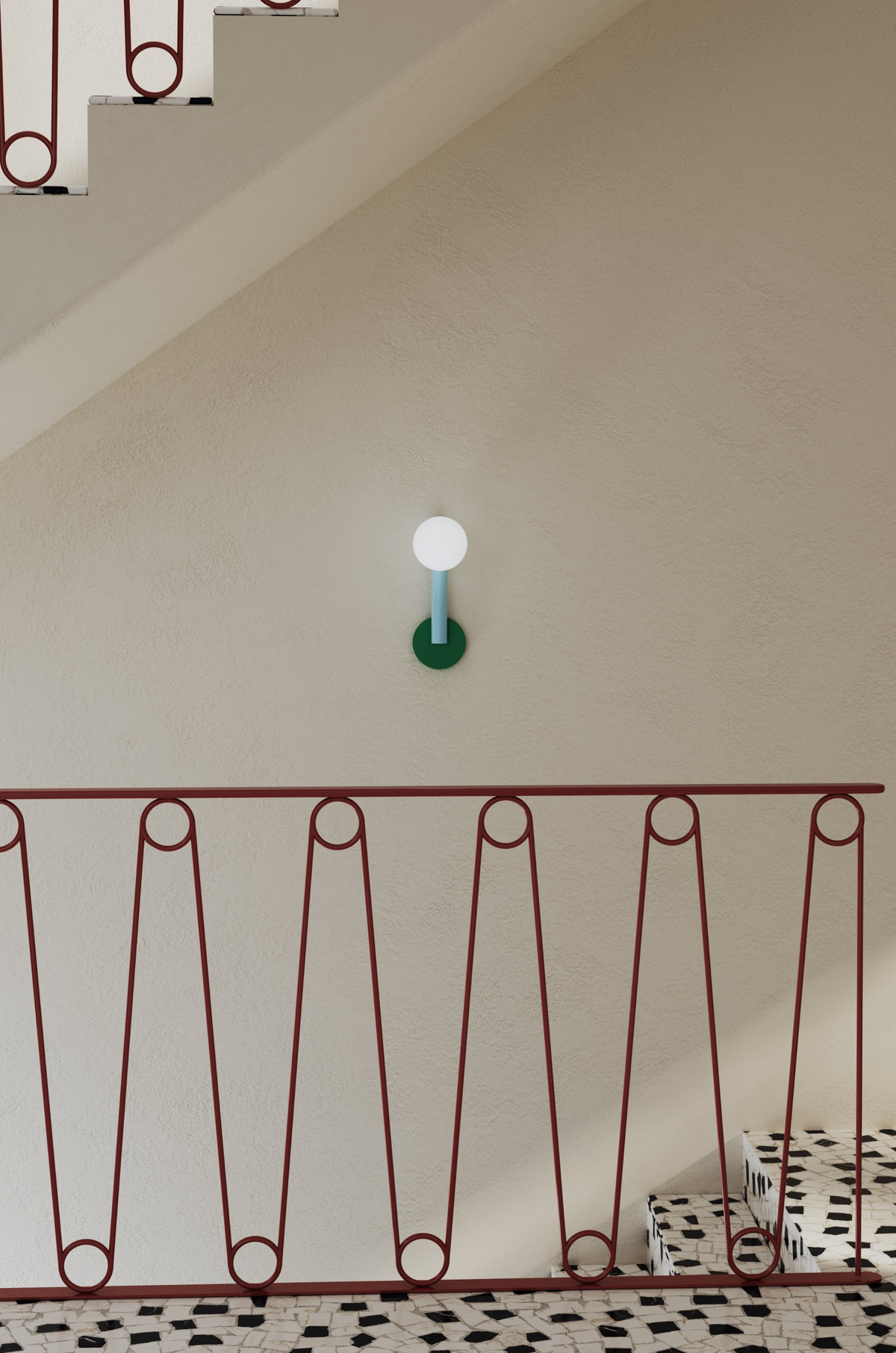 Atelier Areti - Tube with globes and cones