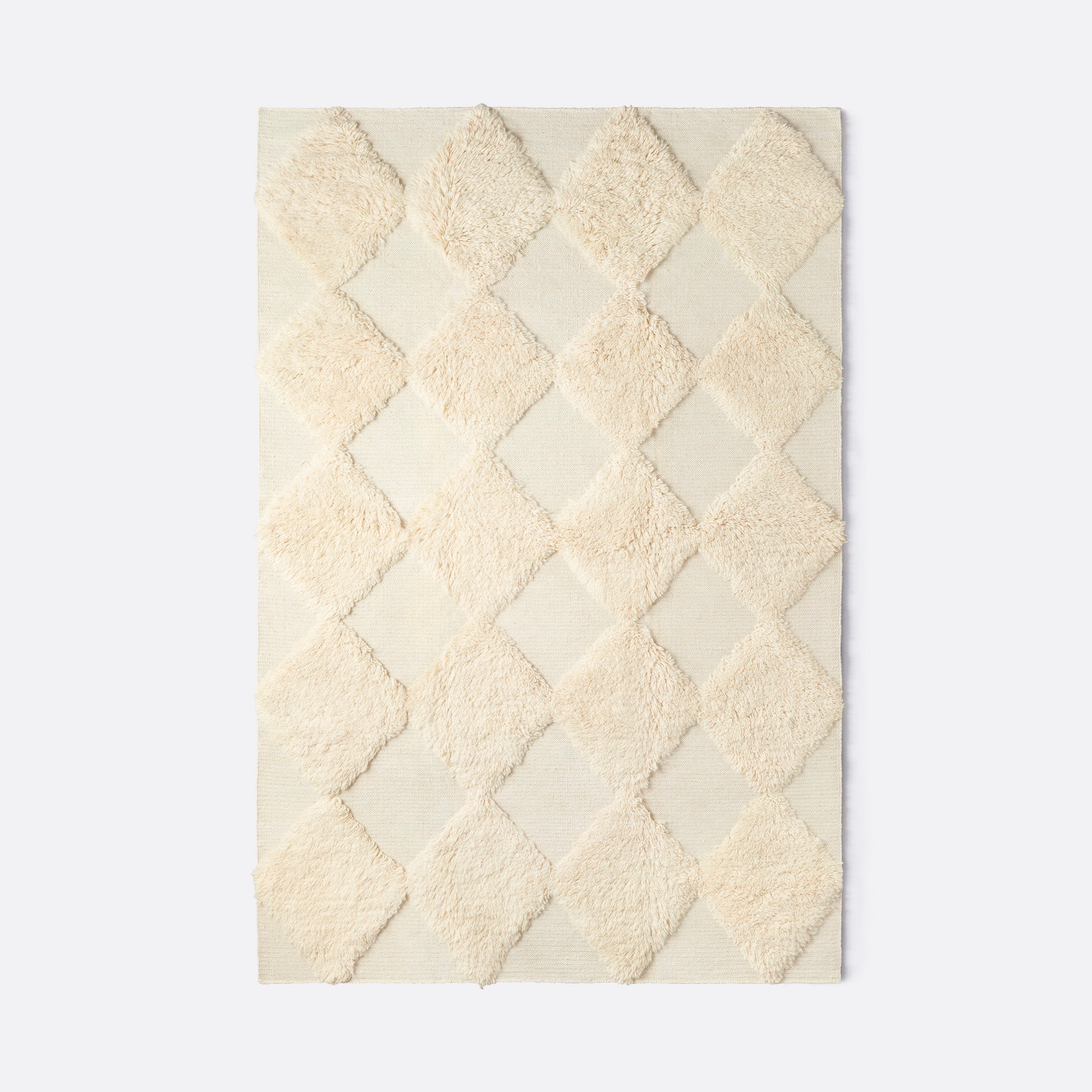 Chess Rya Rug - White - Dusty Deco