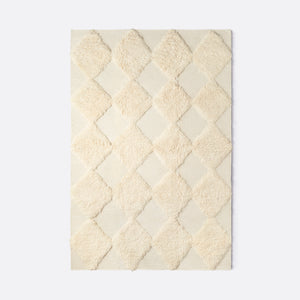 Chess Rya Rug - White - Dusty Deco