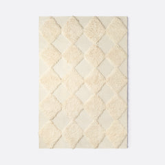 Chess Rya Rug - White - Dusty Deco