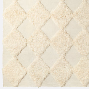 Chess Rya Rug - White - Dusty Deco