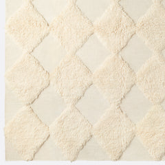 Chess Rya Rug - White - Dusty Deco