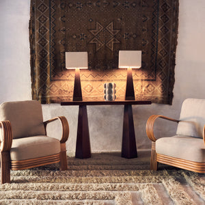 Bamboo Lounge Chair - Beige - Dusty Deco